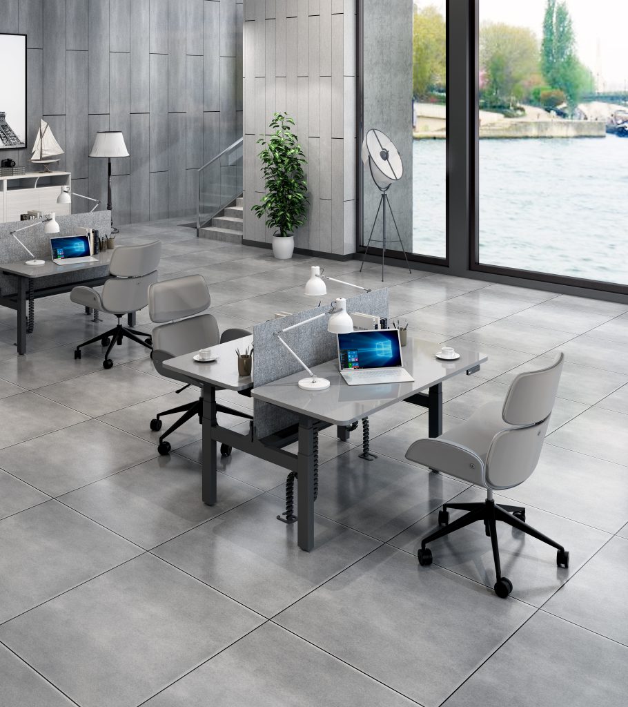 standard b2b workstation in office setting