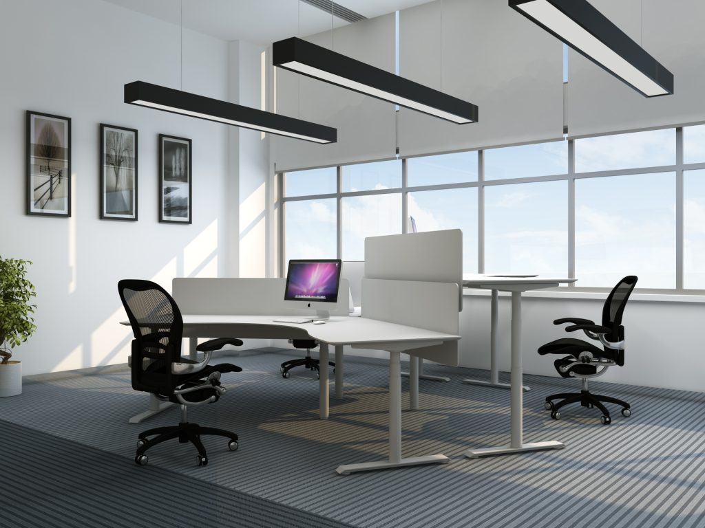 white fastmodule coner desk combinations in office